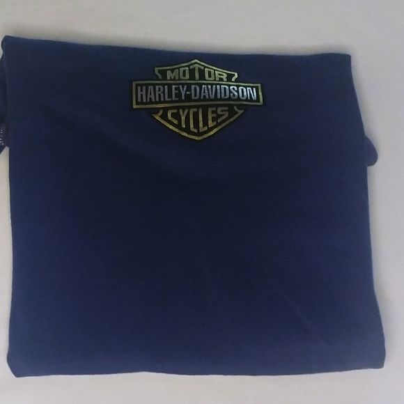 Harley-Davidson Motor Cycles T-Shirt Blue Juniors - Picture 6 of 7